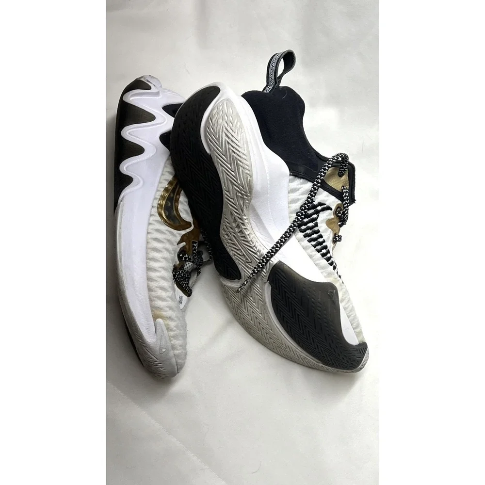 Nike Giannis Immortality Men's Basketball Sneakers White Gold Black Mesh Low Top